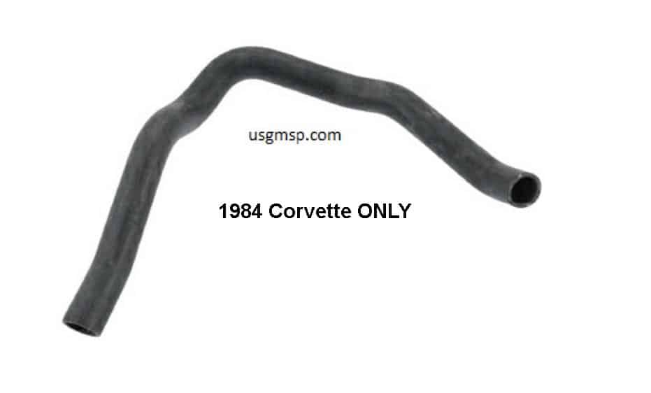 Radiator Hose: Upper Corvette 1984 (only)